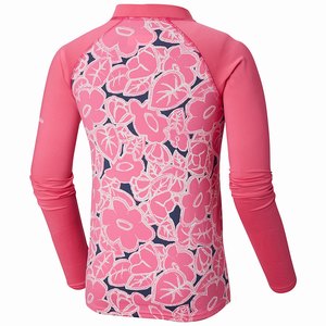 Columbia Sandy Shores™ Printed Långärmad Sunguard Skjorta Pojkar Rosa (TMLRF8416)